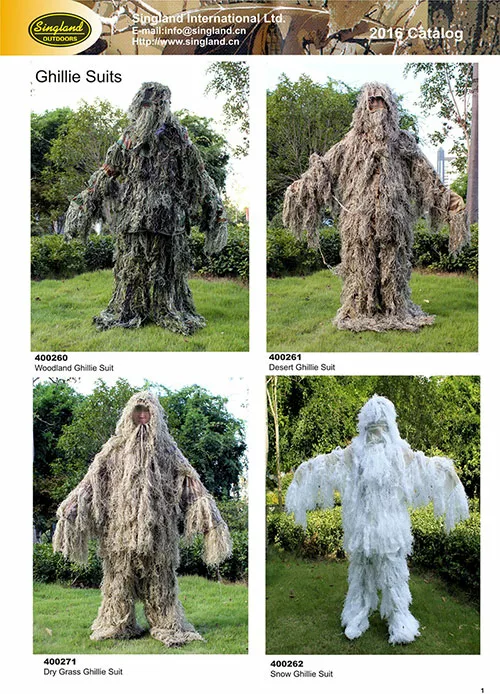 2016 Catalog Page 1- Ghillie Suits