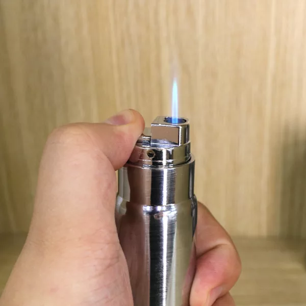 Windproof Refillable Cigarette Lighters Premium Creative Metal Bullet Jet Torch Gas Lighter  With Cigar Cutter - Image 6