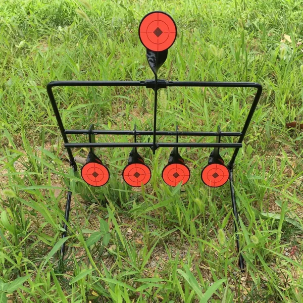 Guide Gear Steel Auto Reset Targets 6+1 target with Portable Design Spots for Outdoor Range - Image 5