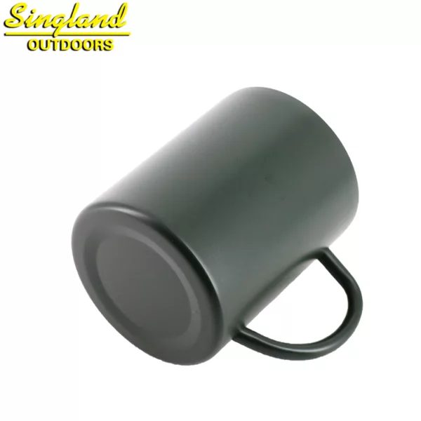 450ml 16oz Olive Green Stainless Camping Mug Cup Steel Double Wall Insulated Mug - Image 4