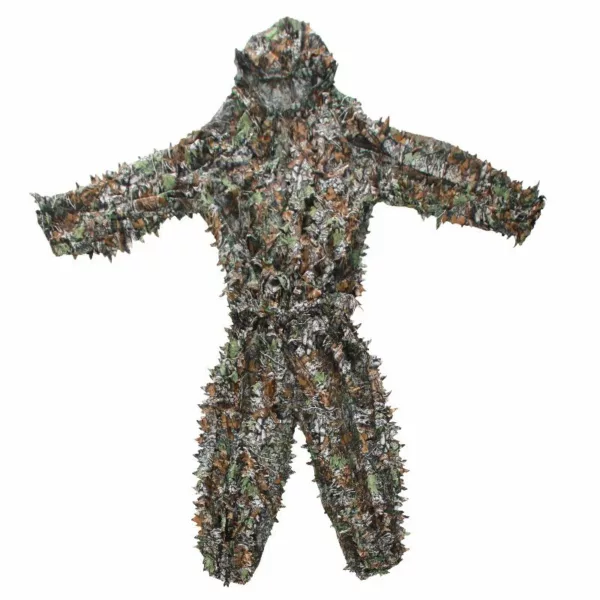 Multi Color Choice 3D Leaves Woodland Camouflage Clothing Clothes and Pants for Hunting Shooting Wildlife Ghillie Suit