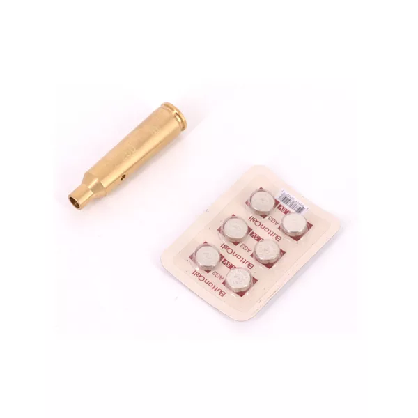 22 250 Red Dot Bore Sight Rem Gauge Boresighter With 2 Sets Of Batteries - Image 2