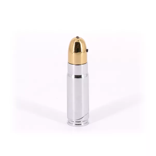 Windproof Refillable Cigarette Lighters Premium Creative Metal Bullet Jet Torch Gas Lighter  With LED Light - Image 2