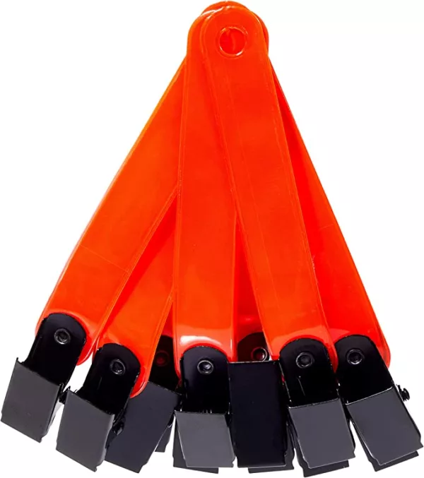 Reflective Trail Markers with Clips for Safety Night-n-Day Camping Accessories Safety System High-Visibility Trail Markers 12pcs