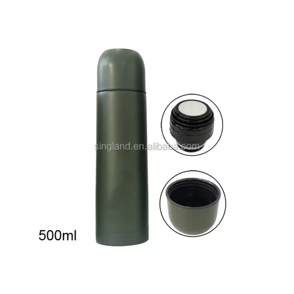 Stainless Steel Insulated Bullet Vacuum Thermo Bottle Green 350ml, 500ml, 750ml and 1000ml - Image 2