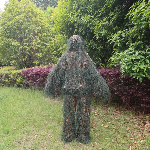 Ghillie Outdoor Game Hunting and Shooting Accessories 3D 4-Piece Desert Camo Clothing Camo Ghillie Suit - Image 3