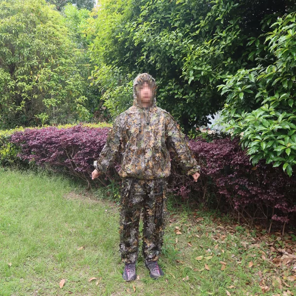 Hot Selling 3D Leaves Woodland Brown Camouflage Clothing Clothes and Pants for Hunting Shooting Ghillie Suit Camo Suit - Image 2