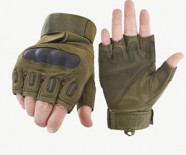 Combat Half or Full Finger Rubber Hard Knuckle Gloves Hunting Paintball Outdoor Sport Gloves - Image 2