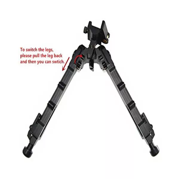 V9 Quick Detach Bipod Black Extension Flat Adjustable Stable Tactical  TRipod Secure To Rifle - Image 2