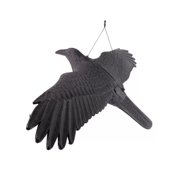 Flying Position Realistic Plastic PE Material Garden Decoration Outdoor Hunting Crow Decoy