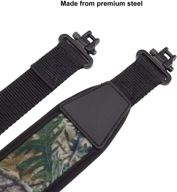 Outdoor Two Point Sling with Swivels, Durable Shoulder Padded Strap, Length Adjuster - Image 2