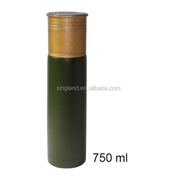 Stainless Steel Vacuum Flasks Shotgun Shell Style Vacuum Bottle Double Wall Insulated Thermos Sports Bottles 750 ml - Image 4