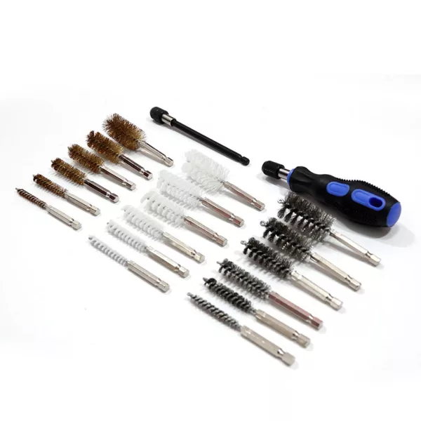 Shooting Accessories 20 pcs Utility Tube Cleaning Kit in Black Pouch Cleaning Brushes - Image 3