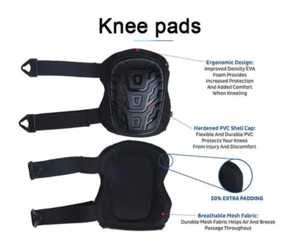 Heavy Duty Gel Professional Construction adjustable  Safety Knee Pads for Work - Image 6