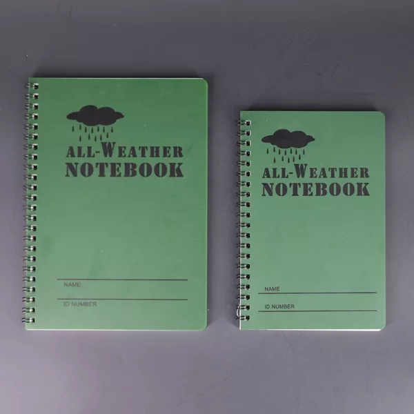 Custom Outdoors Notebook Universal Pattern All Weather Tearproof Waterproof Writing Paper Note Book - Image 5