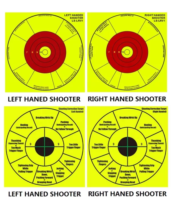 Left and Right Practice Training Self Adhesive Paper Targets 12" Bullseye Shooting Bow and Arrow Paper Target - Image 4