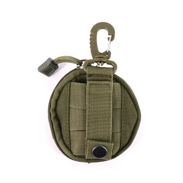 Camping Outdoor Tactical OD Green Multi-function Waterproof Wallet Zipper Waist Bag - Image 2