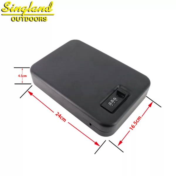 Portable Security Case Lock Box Safe Combination Lock Box Steel Security Case Lock with 3-feet Security Cable - Image 4