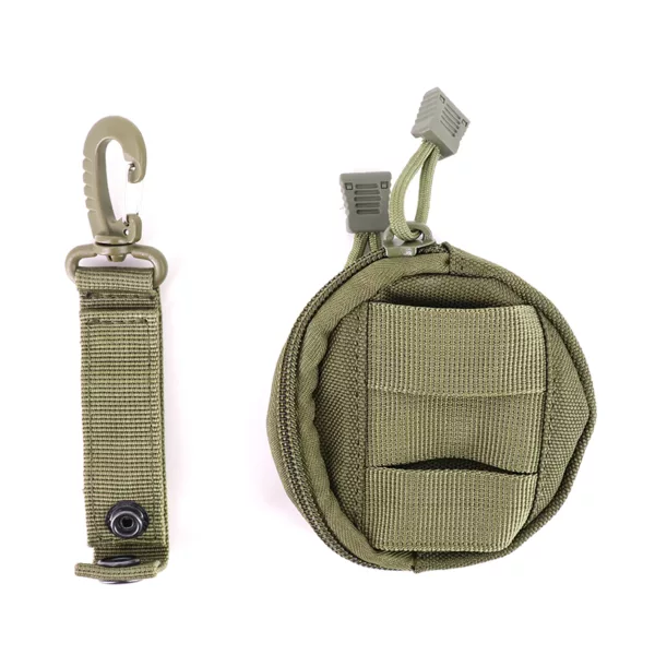 Camping Outdoor Tactical OD Green Multi-function Waterproof Wallet Zipper Waist Bag - Image 4