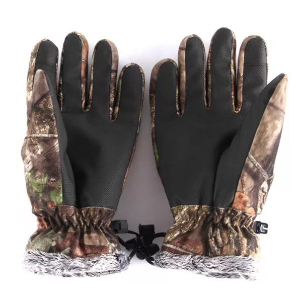 Camouflage Hunting Gloves Winter Waterproof Windproof Gloves Adjustable Pro Anti-Slip Camo Gear Full Finger Hunting Outdoors - Image 6