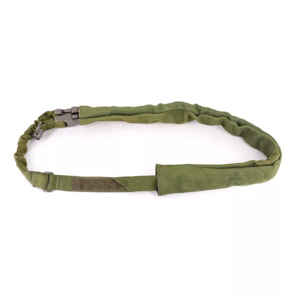 Green Hunting Tactical Adjustable Rifle Sling Shoulder Strap Single Point Bungee Sling With Metal Hook - Image 4