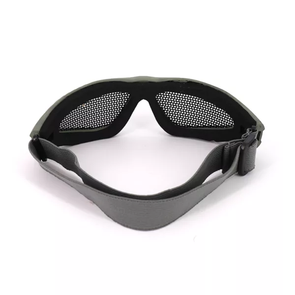 Outdoor Wire Mesh With Adjustable Strap Steel Mesh Tactical Glasses - Image 4