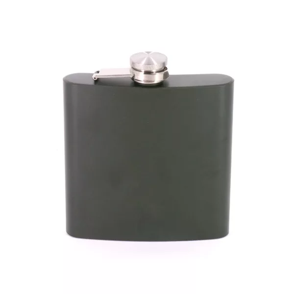 Outdoor Camping Hip Flask Olive Green 16 oz Stainless Steel Pocket Hip Flask Metal Whisky Stainless Steel Hip Flask