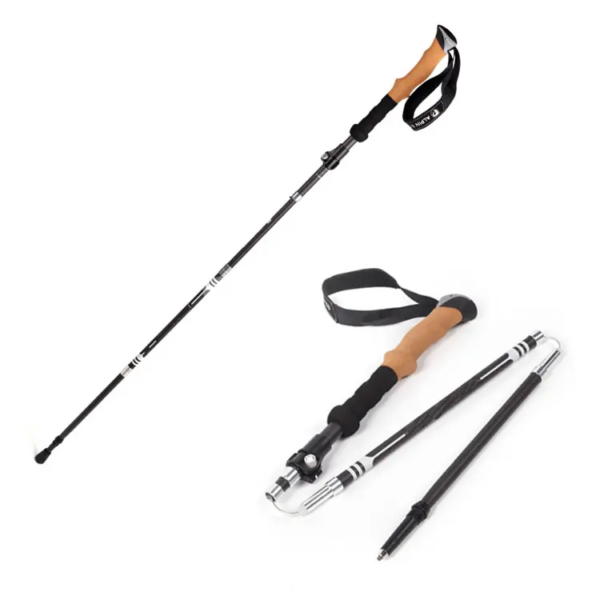 Folding Collapsible Carbon Travel Hiking Trekking Stick