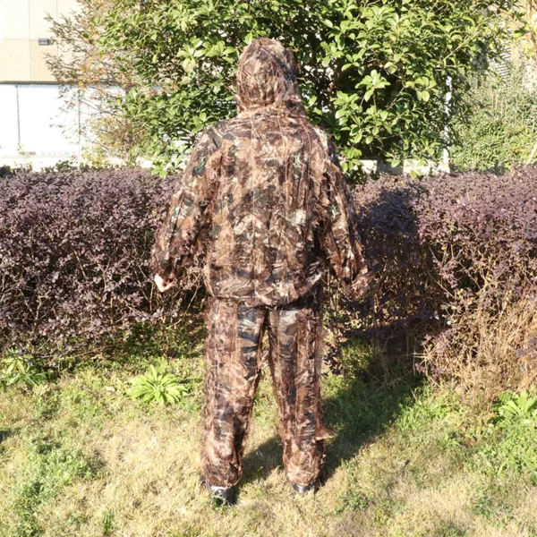 3D Leaves Woodland Brown Camouflage Clothing Clothes and Pants for Hunting Shooting Ghillie Suit Camo Suit - Image 3