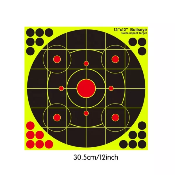 Different Size Splatter Reactive Targets Self Adhesive Paper Targets Can Shave Silhouette 305mm 12inch Paper Target - Image 4