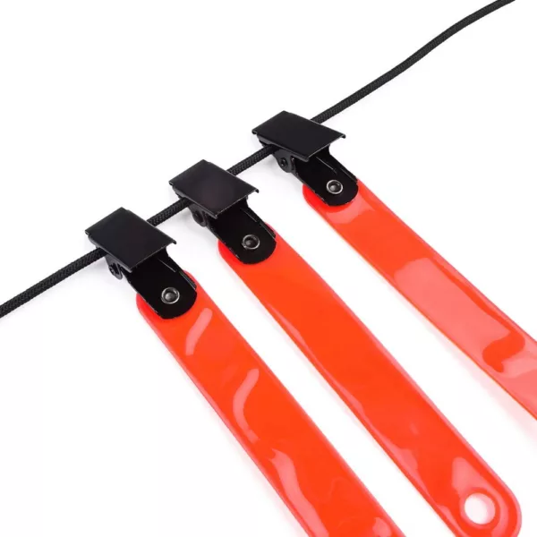 Reflective Trail Markers with Clips for Safety Night-n-Day Camping Accessories Safety System High-Visibility Trail Markers 12pcs - Image 2