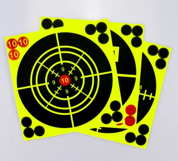 Different Size Splatter Reactive Targets Self Adhesive Paper Targets Can Shave Silhouette 152mm 6inch Paper Target - Image 5