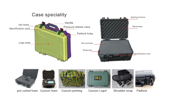 Portable All Weather Waterproof Protective Hard Case With Customized Fit Foam, Fit Use of Drones, Camera, Equipment - Image 6