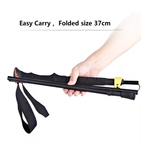 Foldable LightWeight Adjustable Trekking Stick Walking Pole - Image 5