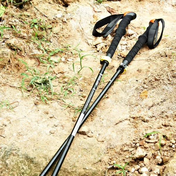 Foldable LightWeight Adjustable Trekking Stick Walking Pole