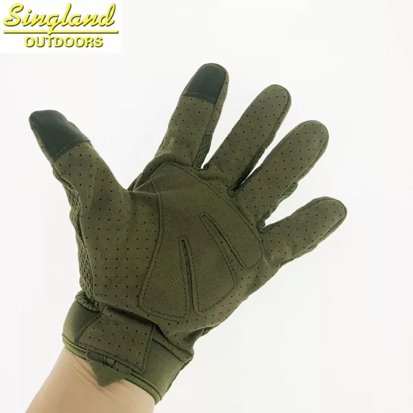 Stocked Touch Screen Airsoft  Motorcycle Driving Gloves Soft Riding Shooting Gloves Tactical Gloves Olive Green - Image 3