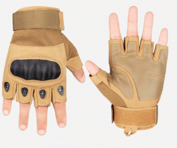 Combat Half or Full Finger Rubber Hard Knuckle Gloves Hunting Paintball Outdoor Sport Gloves - Image 3