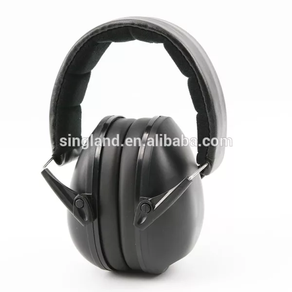 Black Passive Earmuff Tactical Ear Protection NRR 22 dB - Image 2