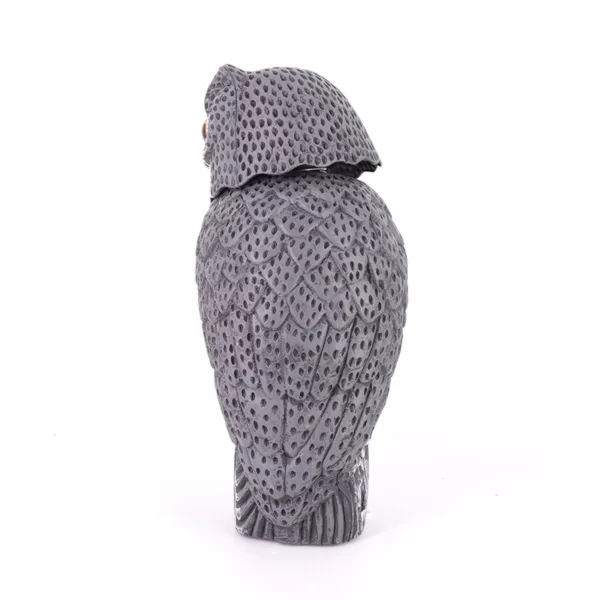 Outdoor Garden Yard Hunting PE Material Wind-Action Hornd Owl Bird Scarecrow Decoys with Rotating Head - Image 4