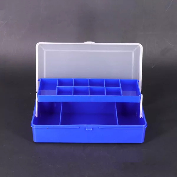 Waterproof PP Plastic Fishing Utility Box Tackle Case Outdoor Utility Folding Fishing Storage Box - Image 3