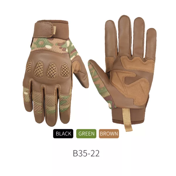 B22-6 Stock Hard Knuckle Gloves for Hiking Cycling Climbing Outdoor Camping Sports Touch Screen Gloves - Image 2