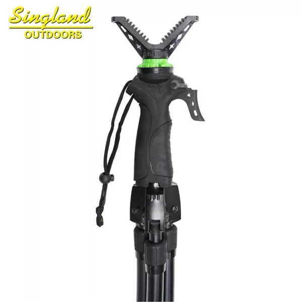 V Shaped Rotating Yoke Tripod Telescopic Shooting Stick Hunting Stick - Image 4