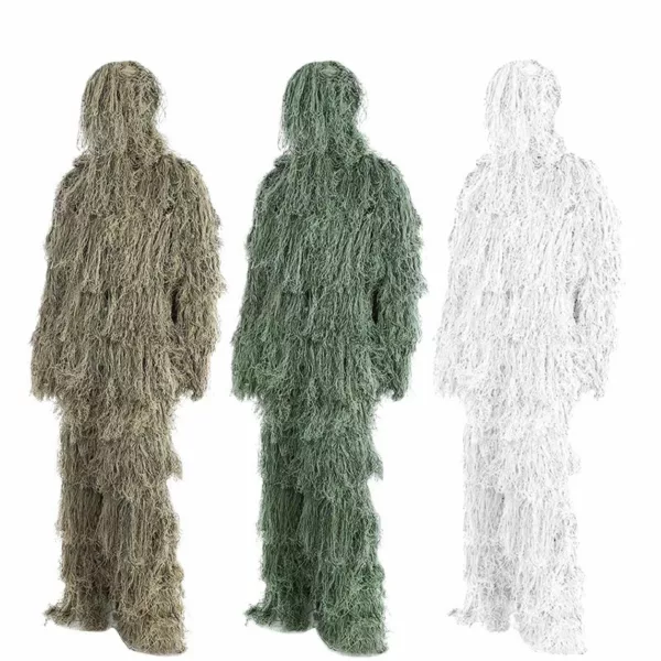 Outdoor Snow Game Hunting and Shooting Accessories 3D 4-Piece Desert Camo Clothing Camo Ghillie Suit