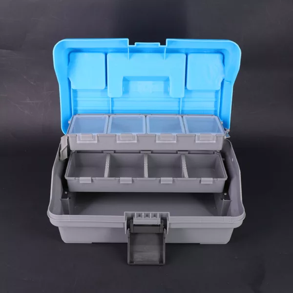 Outdoor Multifunctional Plastic Storage Box With Handle Three layers Professional Fishing Lures Hook Bait Box - Image 3