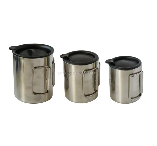 Stainless Steel Travel Mug with Lid Doubl Wall Coffee Mug Camping Mug 350 ml - Image 3