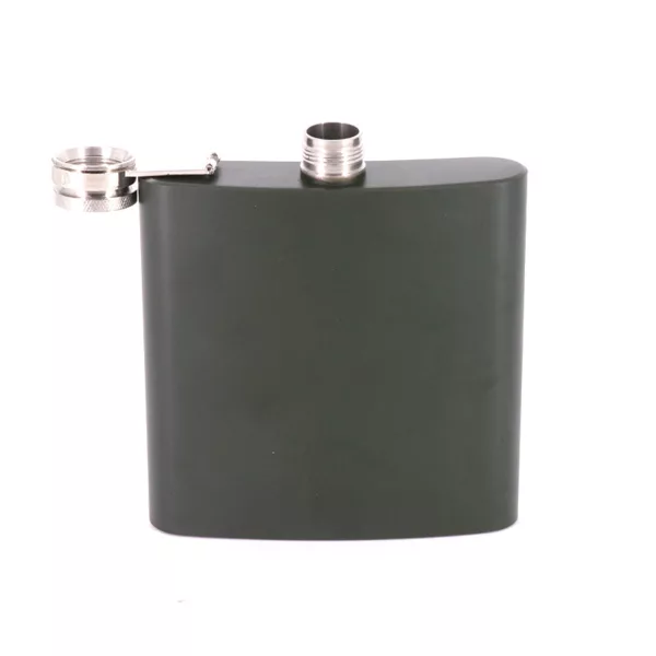 Outdoor Camping Hip Flask Olive Green 16 oz Stainless Steel Pocket Hip Flask Metal Whisky Stainless Steel Hip Flask - Image 2