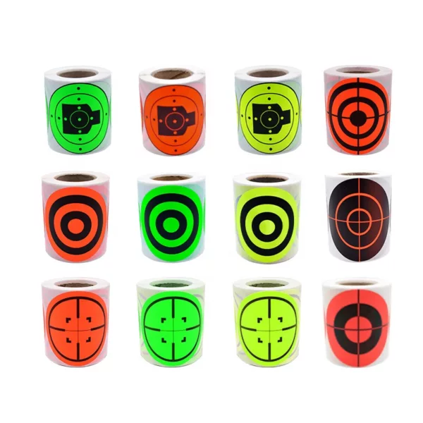 Outdoor Paper Target Sticker 7.6cm 3inch Sticker Target 200pcs Shooting Roll Adhesive Targets - Image 6