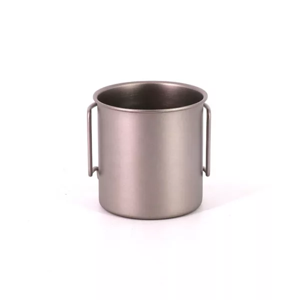 Singland Camping Traveling Home Handle Titanium Pot without Lid Ultralight Water Tea Coffee Mug Titanium Cup 220ml - Image 4