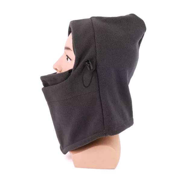 Winter Outdoors Windproof Balaclava Face Mask Fleece Hat Sport Hat With Neck Warmer - Image 4