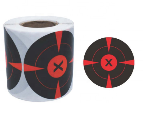 Outdoor Paper Target Sticker 7.6cm 3inch Sticker Target 200pcs Roll Adhesive Splatter Reactive Paper Targets - Image 3